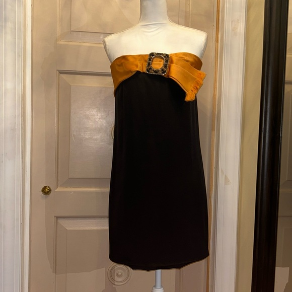 RARE VINTAGE BOB MACKIE Sz 2-4 gorgeous simple cocktail dress - Picture 1 of 13